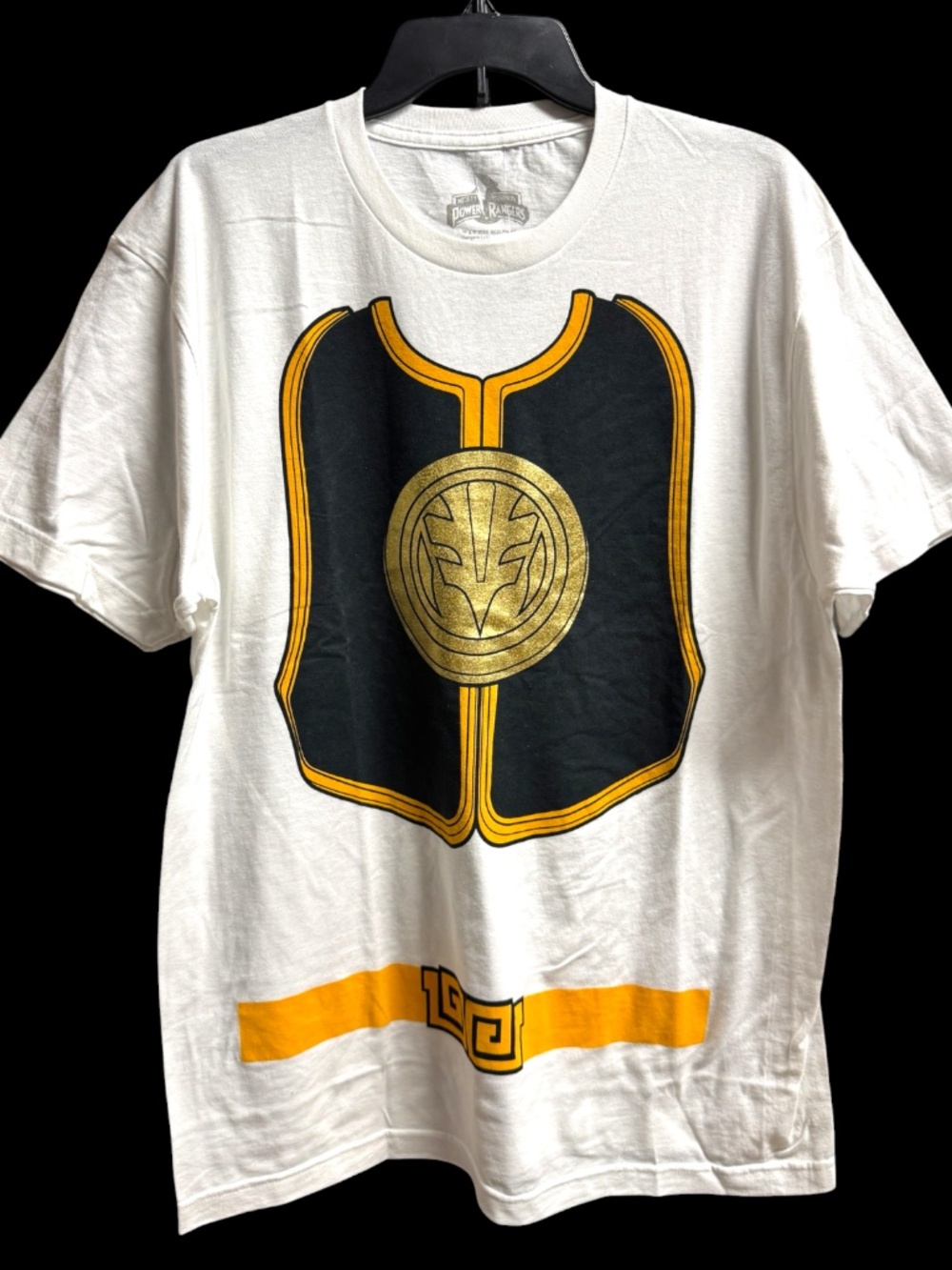 NWT Power Rangers Gold Ranger T-Shirt Men's Large Halloween